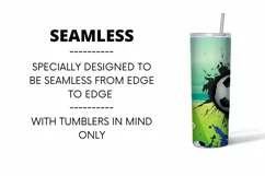 Soccer Life Tumbler | Sublimation | Taper | Straight Product Image 2