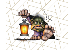 Halloween Monster Clipart PNG, Cute Spooky Characters Product Image 5