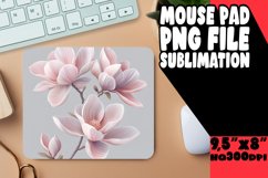 Luminous Desk Mat PNG Style, Flower Pattern Product Image 1