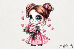 Valentines day skeletons Clipart PNG Product Image 1