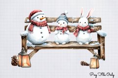 White Rustic Christmas Clipart PNG Product Image 1