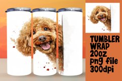 Whimsical Funny Dog Charm Sublimation Tumbler Wrap - 20oz Product Image 1