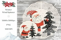 Christmas Tree Wind Spinner, Santa Claus Wind Spinner Design Product Image 1