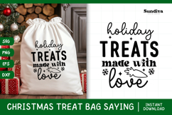 Christmas Treat Bag Quote SVG | Holiday Treats Product Image 1