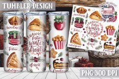 Sublimation Tumbler WRAP Christmas Design Quote Watercolor Product Image 1
