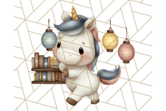Magical Bookish Unicorn PNG Clipart Reading Books &amp; Stories Product Image 5
