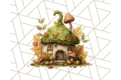 Acorn Village Clipart PNG, Fall Animal Png Product Image 5