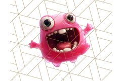 Slime Monster Clipart, Colorful Goo Graphics Png Product Image 5