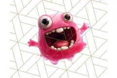 Slime Monster Clipart, Colorful Goo Graphics Png Product Image 5