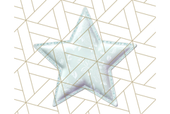 Cute Puffy Star Clipart PNG, 3D Glossy Pastel Stars Clip Art Product Image 5