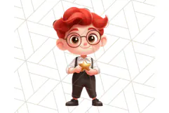 Boy Teacher Clipart PNG, Cute Male Teacher Illustration Product Image 5