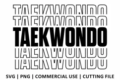 Taekwondo SVG | Stacked SVG Product Image 2