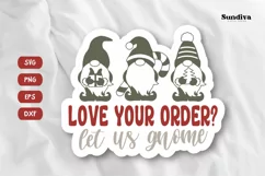 Printable Christmas Thank You Sticker | Let Us Gnome Product Image 3