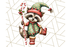 Christmas Animal Clipart, Festive Animals in Holiday Outfits Product Image 5