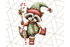 Christmas Animal Clipart, Festive Animals in Holiday Outfits Product Image 5
