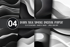 Dark Silk Smoke Digital Paper Product Image 1