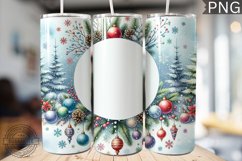 Christmas Watercolor Tumbler Wrap - Christmas PNG Design Product Image 1