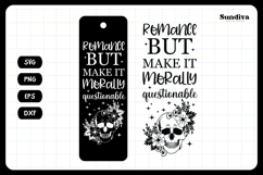 Dark Romance Bookmark Saying SVG | Morally Questionable Product Image 3