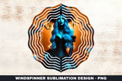 Halloween Witch Wind Spinner Sublimation Design Product Image 1