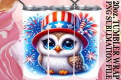 Radiant Mornings 20oz tumbler wrap, USA Animals Product Image 1