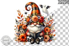 Halloween Gnome Sublimation - Clipart PNG Design Product Image 1