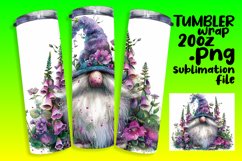 Charming Watercolor Gnome Tumbler Designs Product Image 1