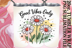 Sweet Sublimation 20oz tumbler wrap, Flowers Quote Product Image 1