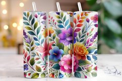 Flowers Tumbler Wrap | Sublimation | Tumblers Product Image 1