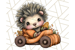 Woodland Autumn Parade Clipart PNG Fall Animals Product Image 5