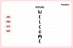 Porch Sign Saying SVG | Warm Welcome Product Image 3