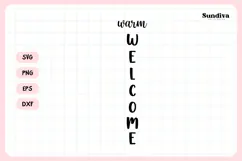 Porch Sign Saying SVG | Warm Welcome Product Image 3
