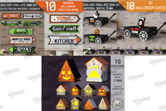 3D Halloween Mega bundle laser cut. Spooky home decor SVG Product Image 9