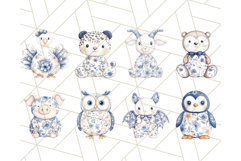 Cute Stuffed Animal Clipart, Chinoiserie Nursery Decor Png Product Image 5