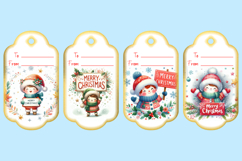 Printable Christmas Gift Tags with Merry Christmas sign Product Image 2