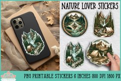Nature Lover Printable Stickers | Hiking &amp; Camping Stickers Product Image 1