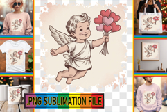 Sweet TSHIRT PNG Art Ideas, Cupid Product Image 1