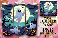 Joyful Reflections 20oz tumbler wrap, Ghost Product Image 1