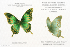 Glitter Spring Butterfly Clipart Product Image 2