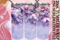 Dazzling Flower Leopard Tumbler Design: Sublimation - 20oz Product Image 1