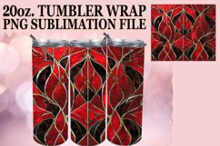Red Glitter Tumbler Wrap - SublimatioSublimation Red Tumbler Product Image 1