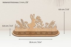 Easter Bunny Scene Stand Laser Cut | Glowrforge | SVG Product Image 2