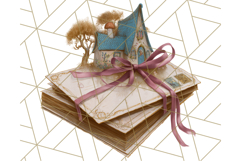 Vintage Cottagecore PNG Clipart, Phones Teacups Home Decor Product Image 5