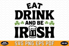 Eat drink and be Irish SVG | Quotes | SVG Cut files Product Image 1
