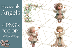 Heavenly Angel Clipart and Clip Art for Christian Christmas Product Image 1