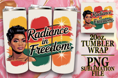 RADIANT ESCAPES 20oz TUMBLER WRAP, Juneteenth Product Image 1