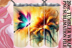 PLAYFUL SPIRITS 20oz TUMBLER WRAP, Butterfly Product Image 1