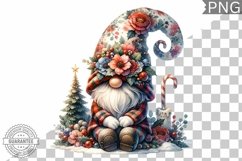 Christmas Gnome Sublimation - Clipart PNG Design Product Image 1