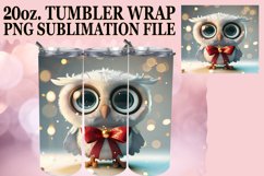 Holiday 3D Christmas Tumbler Wrap 20oz PNG Product Image 1