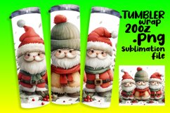 Winter Gingerbread Wrap 20oz Tumbler Design Product Image 1