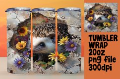 Spring Flower Wrap: 3D Hole in Wall with Animals Product Image 1